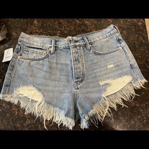 Free People Jean Shorts